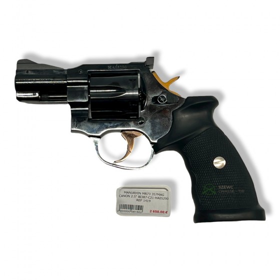 MANURHIN Revolver "MR73 Gendarmerie" 357 Magnum, 2.5 pouces.