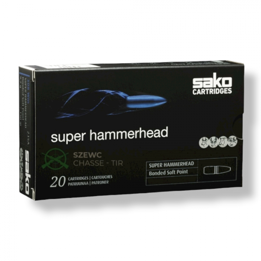 SAKO Balles "Super Hammerhead" cal 30.06 Sprg, 180 grain, ogives Bonded Soft Point.