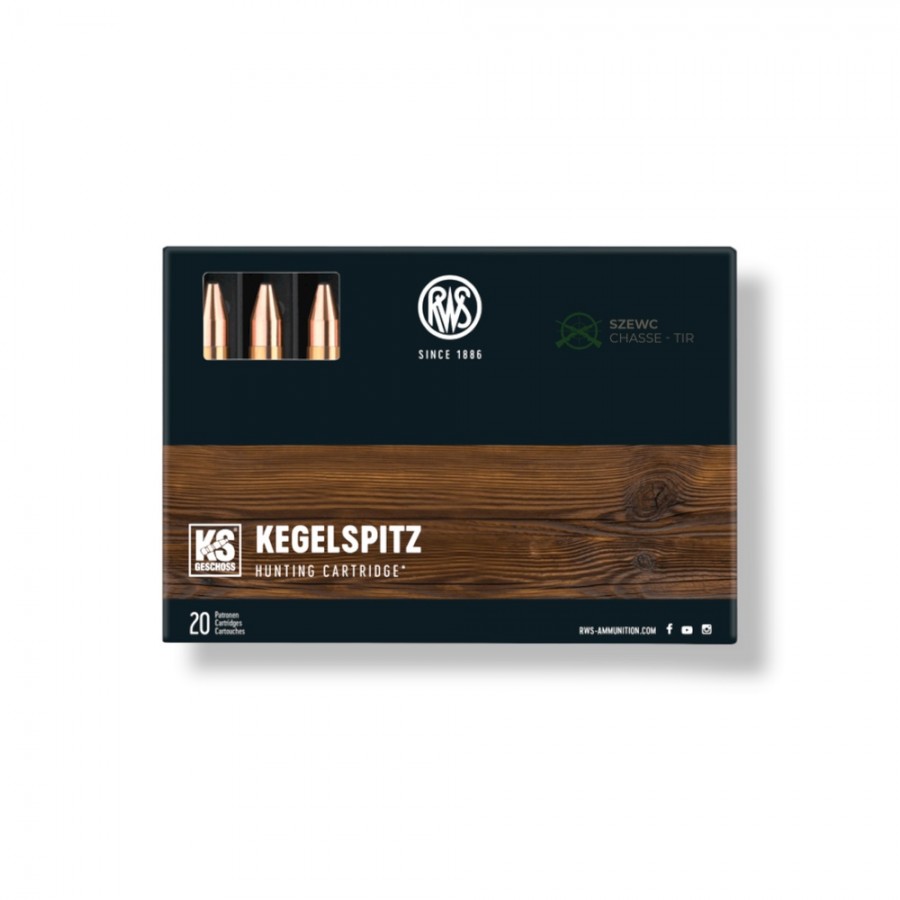 RWS Balles "Kegelspitz" cal 9.3x74R, 247 grains.